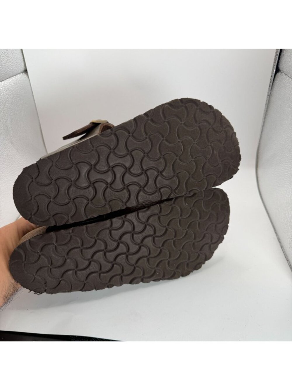 Birkenstock Womens Brown Gizeh Sandals Size 39 EU / US 8 Cork Adjustable Strap - Picture 7 of 8